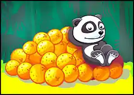 Bu panda portakalın dünyanın en lezzetli meyvesi olduğunu düşünüyor ona portakal yemesinde yardımcı ol