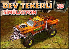 Dev Tekerli Simülator 3D